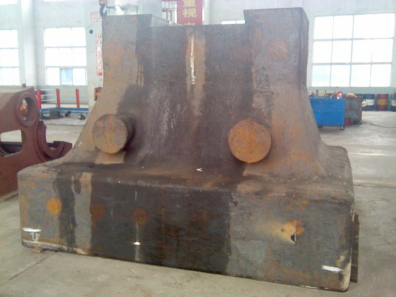 Forging machine anvil